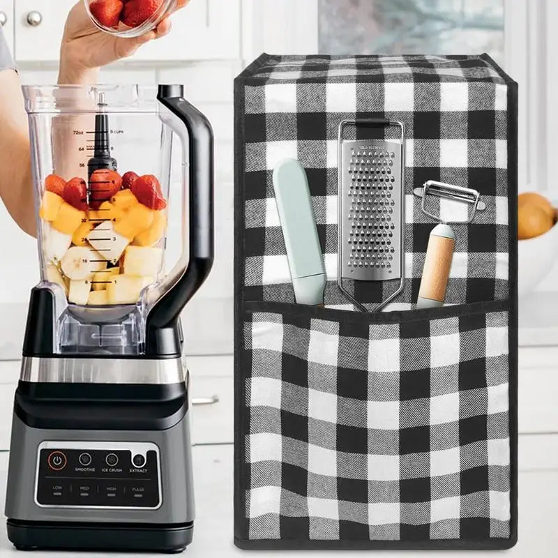 Blender Cover with Accessory Pocket - Anti-Scratch Kitchen Appliance Protector, Dust Cover for Blender Storage Stand