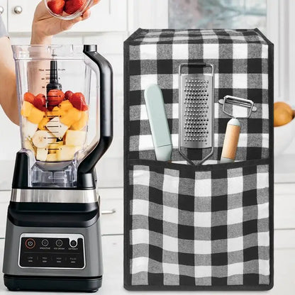 Blender Cover with Accessory Pocket - Anti-Scratch Kitchen Appliance Protector, Dust Cover for Blender Storage Stand