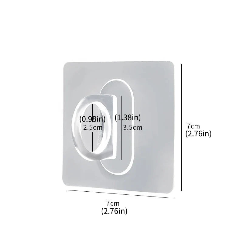 10pcs Multifunctional Round Wall-Mounted Hooks - Seamless Paste Storage Rack for Kitchen, Bathroom, Household