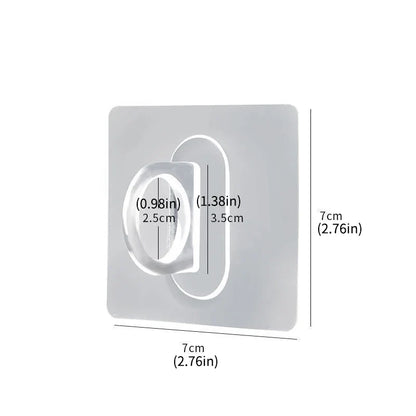 10pcs Multifunctional Round Wall-Mounted Hooks - Seamless Paste Storage Rack for Kitchen, Bathroom, Household