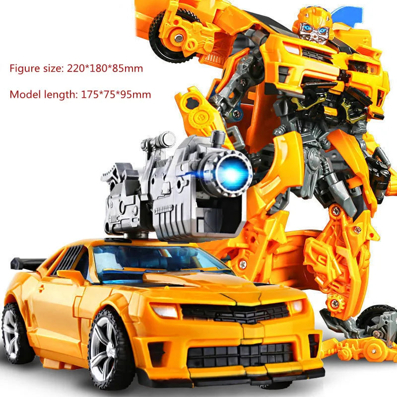 Robot Car Transformation Toy - Alloy Plastic Optimus Prime Action Figure Kids Birthday Gift