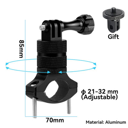 Selfie Stick Monopod Handlebar Mount – Compatible with Insta360 X4/X3/X2, GoPro 8-13 & DJI for Bicycle & Motorcycle