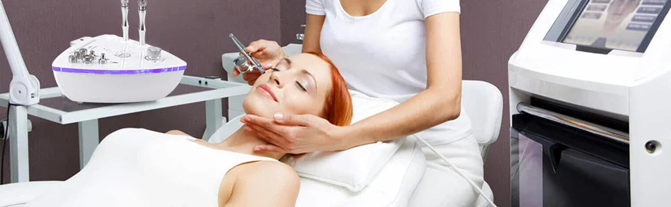 Professional Diamond Microdermabrasion Machine — Facial Exfoliation with Water Spray & 65-68cmHg Suction