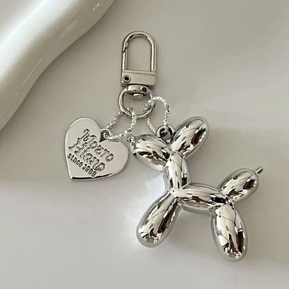 Y2K Balloon Dog Keychain – Cute Ins-Style Bag Pendant & Phone Charm for Girls