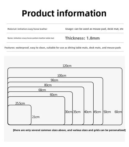 Waterproof PU Desk Pad – Large Non-Slip Mouse Pad & Keyboard Mat for Computer Laptop, Easy to Clean Protective Cover