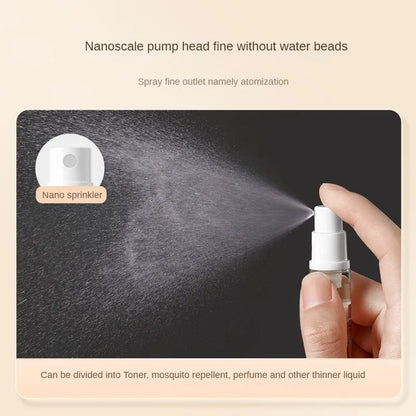 5-15ml Clear Refillable Airless Pump Bottle Set – Travel Cream, Lotion & Spray Containers for Toiletries