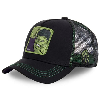 Marvel Superhero Baseball Cap – Spider-Man, Iron Man, Hulk, Captain America, Venom & Rocket Raccoon Anime Sports Leisure Hat
