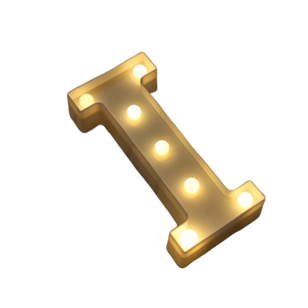 LED Number & Letter Night Light - Luminous A-Z Alphabet & 0-9 Lamp for Party and Wedding Decor