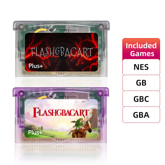 REMANK V1.5 Flash GBA Cart — 100+ Retro Games Cartridge with RTC 1M Flash, Compatible with GBA, GBC, GB, NES & DS
