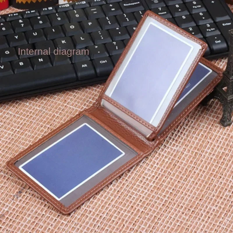 PU Leather Driver License Holder — Car Document Wallet for ID, Pass, Certificate, and Card Storage