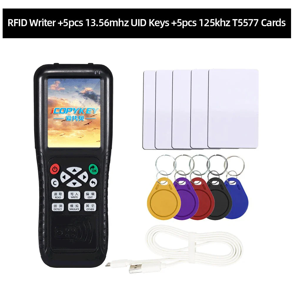 RFID Reader & Writer | Key Card Programmer, NFC Copier & Decoder with Mobile App