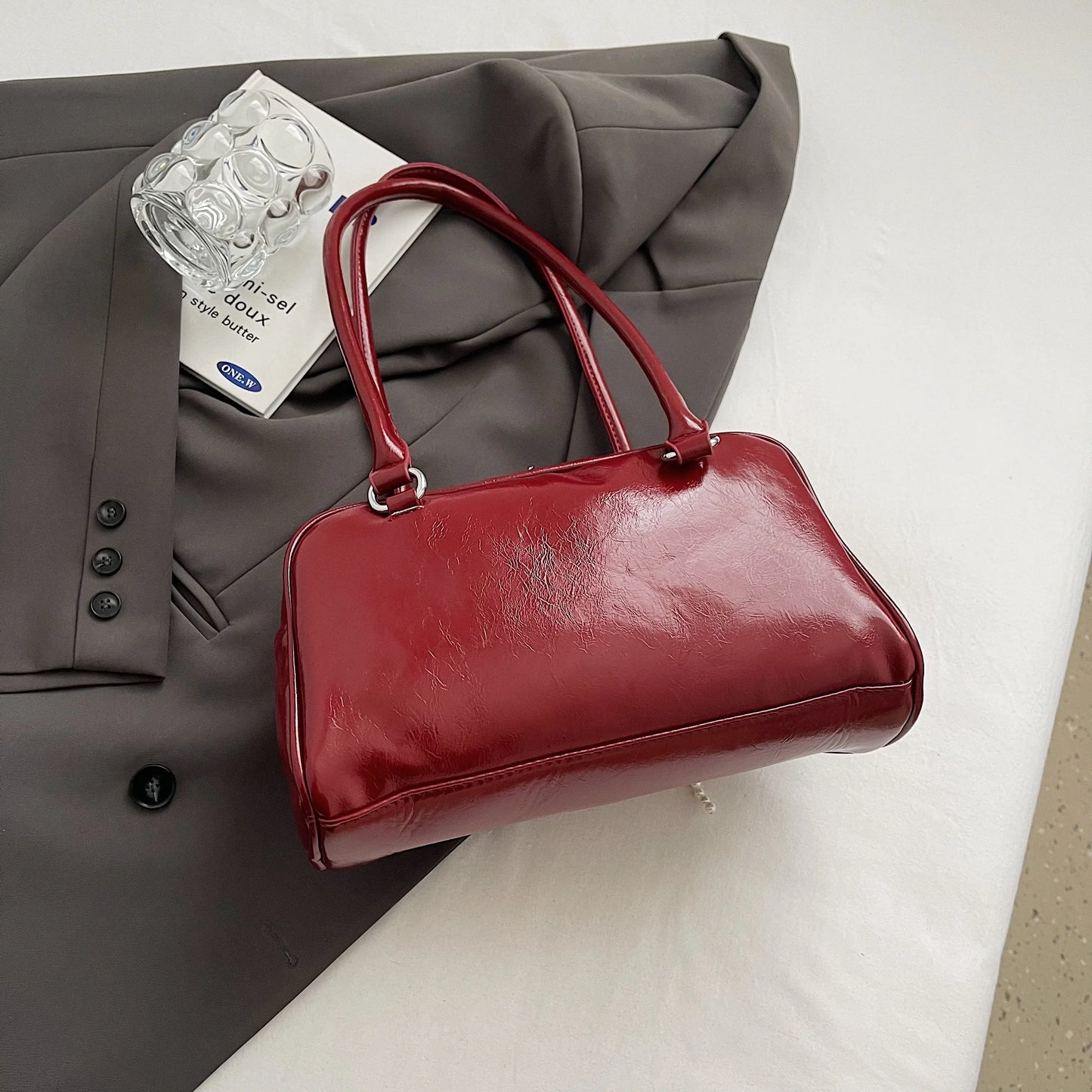 Fashionable Underarm Bow Pillow Bag for Women – 2024 Korean Edition Simple Trendy Shoulder Bag
