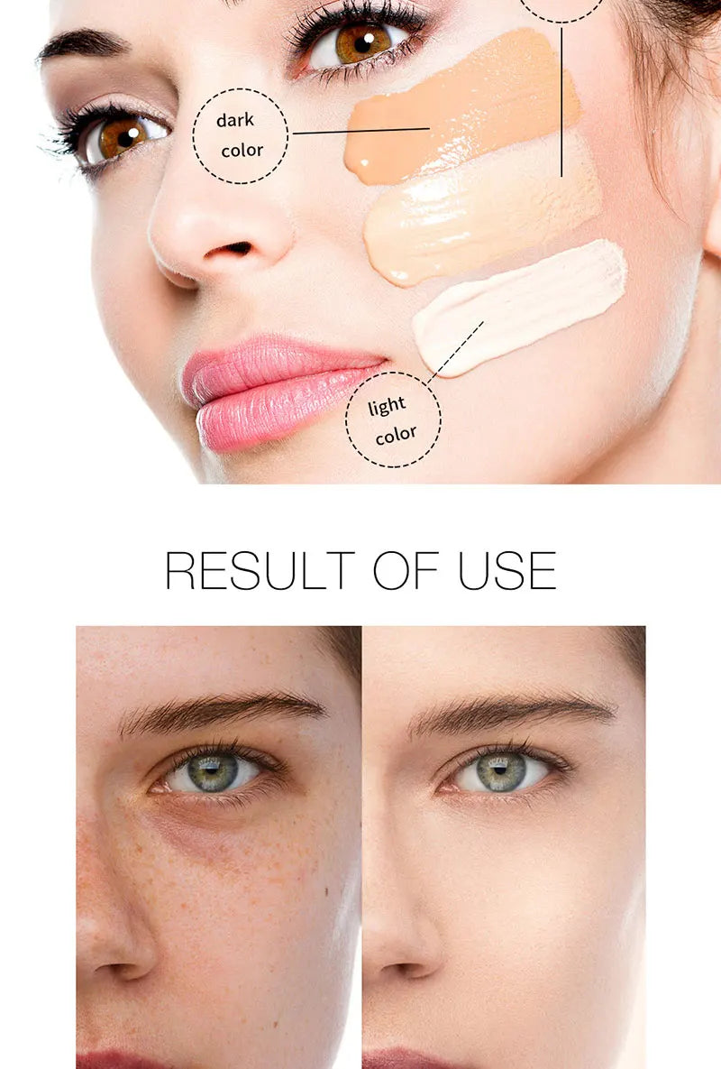 Natural Liquid Foundation – Flawless Coverage, Lightweight & Transparent Concealer for Smooth Skin