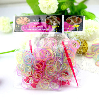 Rainbow Rubber Band Bracelet Kit – DIY Woven Lace Craft Toy for Girls, Hair Accessories & Handmade Gift