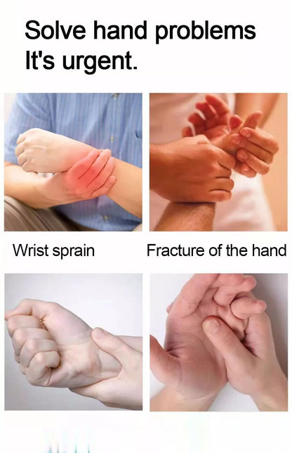 Adjustable Stroke Hand Brace — Finger and Wrist Support Splint for Night Use, Arthritis & Tendonitis Rehabilitation