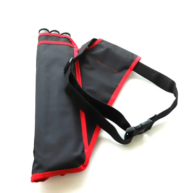 ACCMOS 3-Tube Arrow Quiver Pouch with Adjustable Belt — Recurve & Compound Bow Quiver for Hunting & Target Shooting