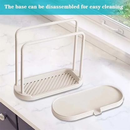 Kitchen Sink Drain Rack — Storage Basket for Sponge, Rag, and Wire Ball, Kitchen Accessories Shelf