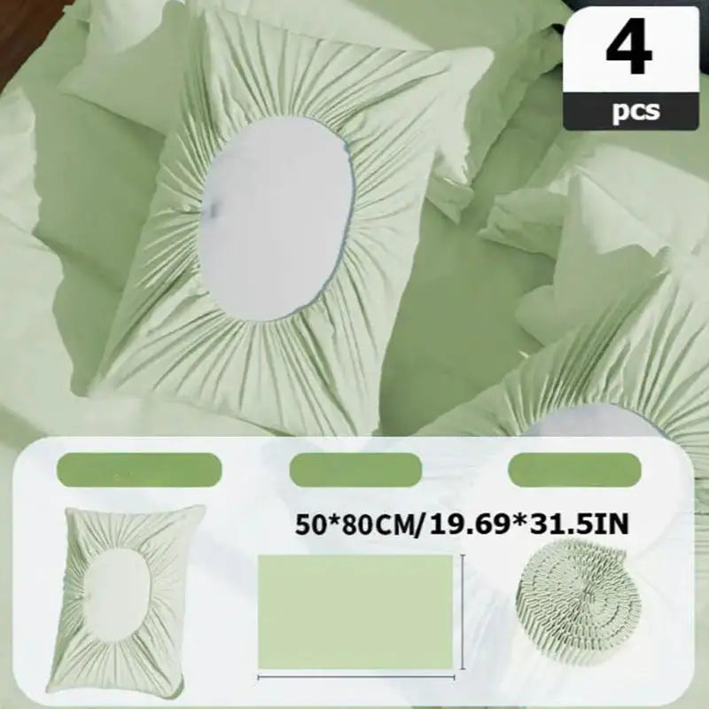 4PCS Disposable Pillowcase Set - Breathable Dirt-Proof Universal Pillow Covers for Hotel, Salon & Travel Use