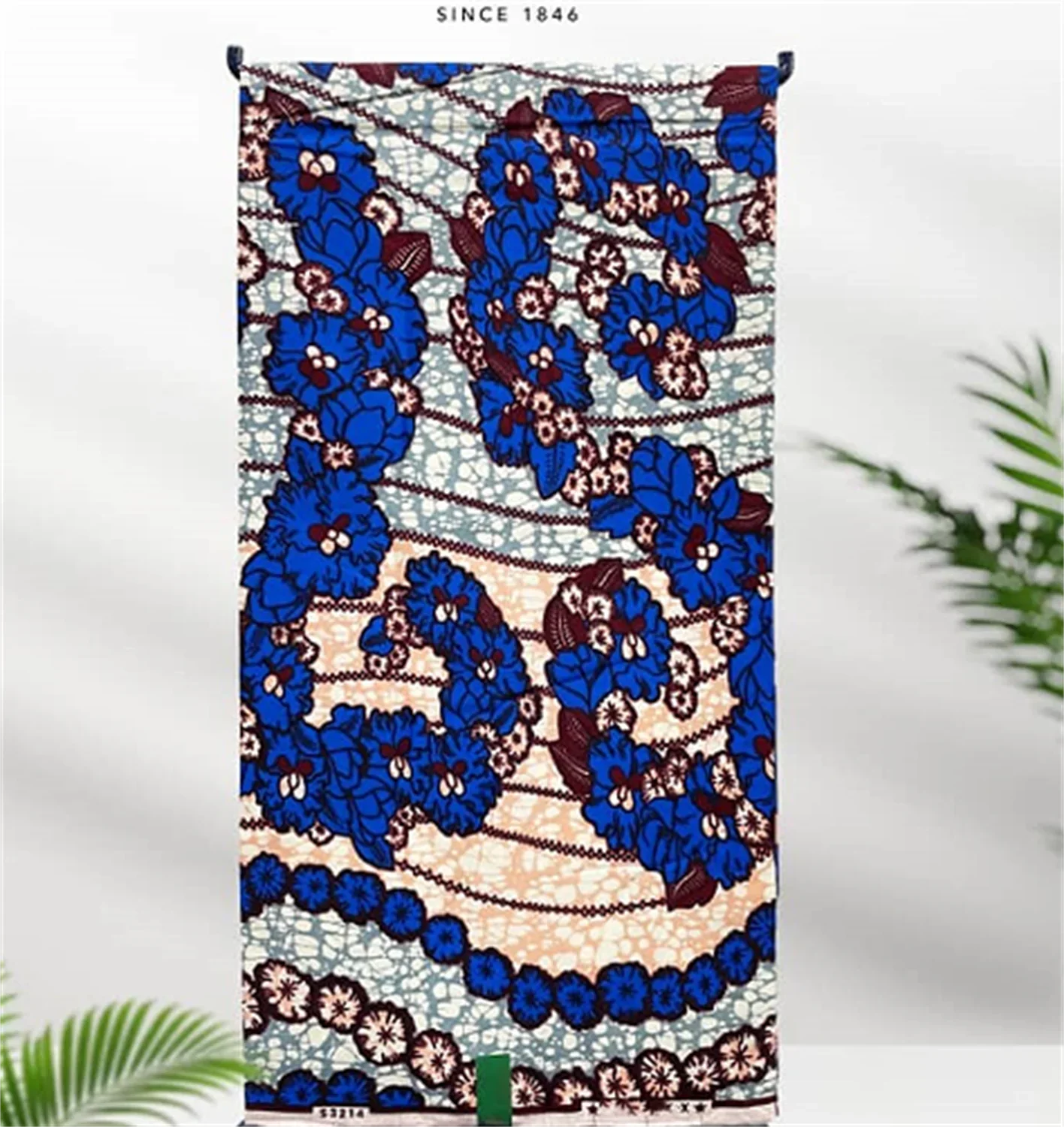 African Real Print Ankara Wax Fabric - Soft 100% Cotton Pagne 6 Yards