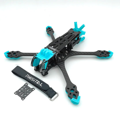 PhiSital Mark5 DC/X O4 Pro 5-Inch Carbon Fiber FPV Frame Kit – RC Freestyle Racing Drone DIY Parts