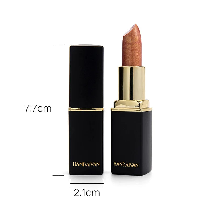 Handaiyan 9 Colors Lipstick – Glitter, Matte, Velvet, Nude, Shimmer, Sexy Red, Long-Lasting, Waterproof Professional Makeup