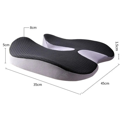 Orthopedic Memory Foam Prostate Cushion - Non-Slip Tailbone and Sciatica Pain Relief for Comfort in Chairs and Car Seats