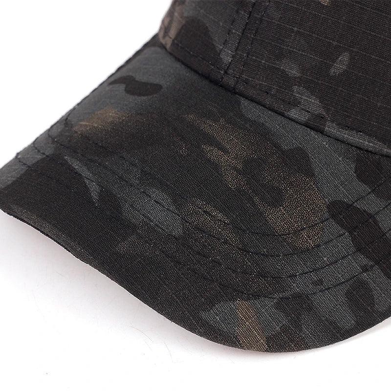 Mesh Summer Trucker Hat - Adjustable Camouflage Tactical Baseball Cap for Men & Women