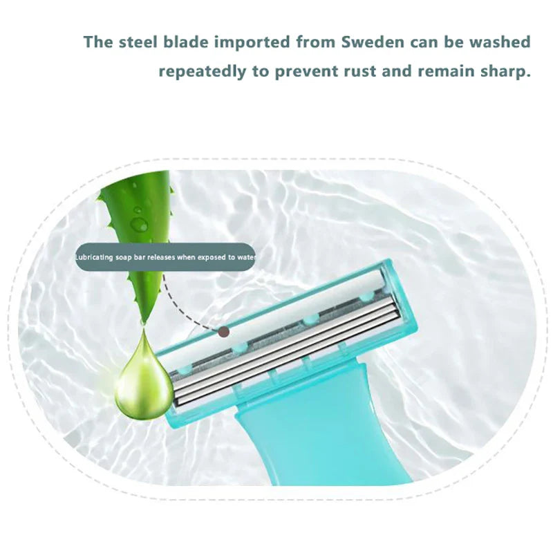 Mini Hair Removal Razor for Women — Portable Stainless Steel Shaving Knife for Body & Private Parts