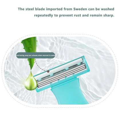 Mini Hair Removal Razor for Women — Portable Stainless Steel Shaving Knife for Body & Private Parts