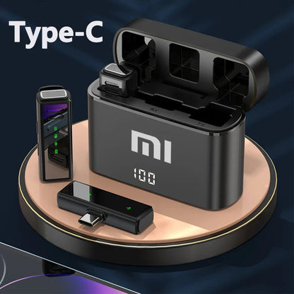 Xiaomi Wireless Lavalier Microphone – Portable Noise-Cancelling Mini Mic for Vlog, Interview, Live Streaming, Audio & Video Recording