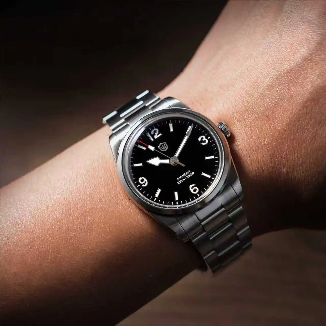 Watchdives WD1960S V2 36mm Vintage Cream Quartz Watch – VH31 Sweep Seconds, K1 Sapphire, Luminous Stainless Steel Men’s Watch