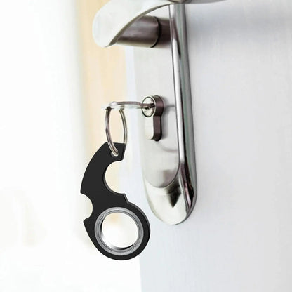 Karambit Spinner Finger Swivel Claw Knife Keychain - High Quality Metal Fidget Spinner with Grain Texture