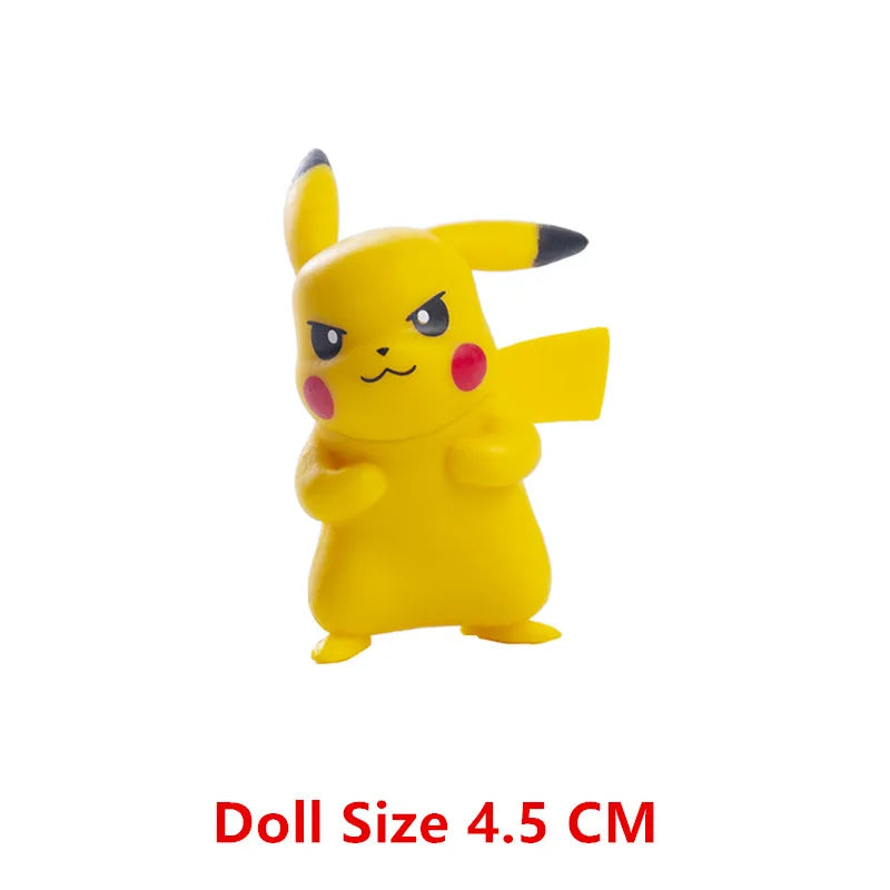 Pokemon Anime Figures – Pikachu, Eevee, Gengar & More Cartoon Action Model Toys for Kids, Bulk Purchase