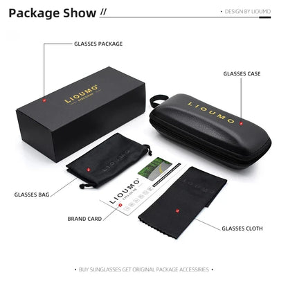 LIOUMO Polarized Photochromic Driving Sunglasses – Chameleon Night Vision Goggles for Men & Women