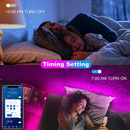 USB LED Strip Lights – Bluetooth-Controlled SMD 5050 RGB Tape, Flexible Self-Adhesive TV Backlight