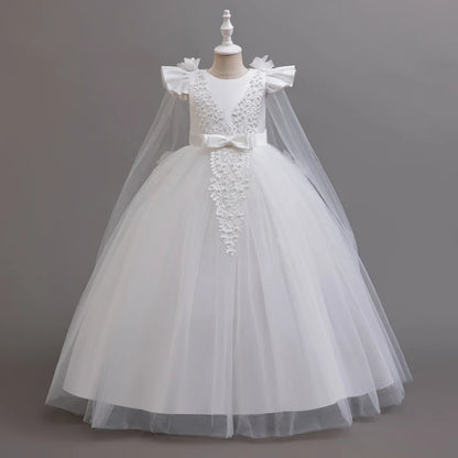 Girls Tulle Party Dress - Elegant Wedding, Dance & Christmas Dress for Kids Ages 4–12