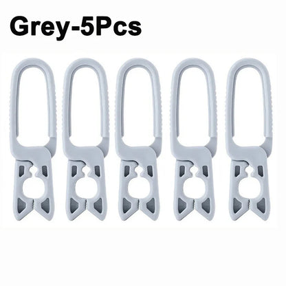 10/2PCS Plastic Clothespins — Hanging Pegs & Clamps for Laundry, Towels, Clothing, Hats, Home Storage Hooks
