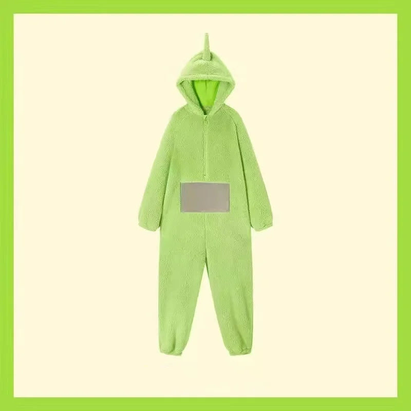 Unisex Tinky Winky Dipsy Po Lala Onesie - Soft Long Sleeve Pajamas & Cosplay Homewear
