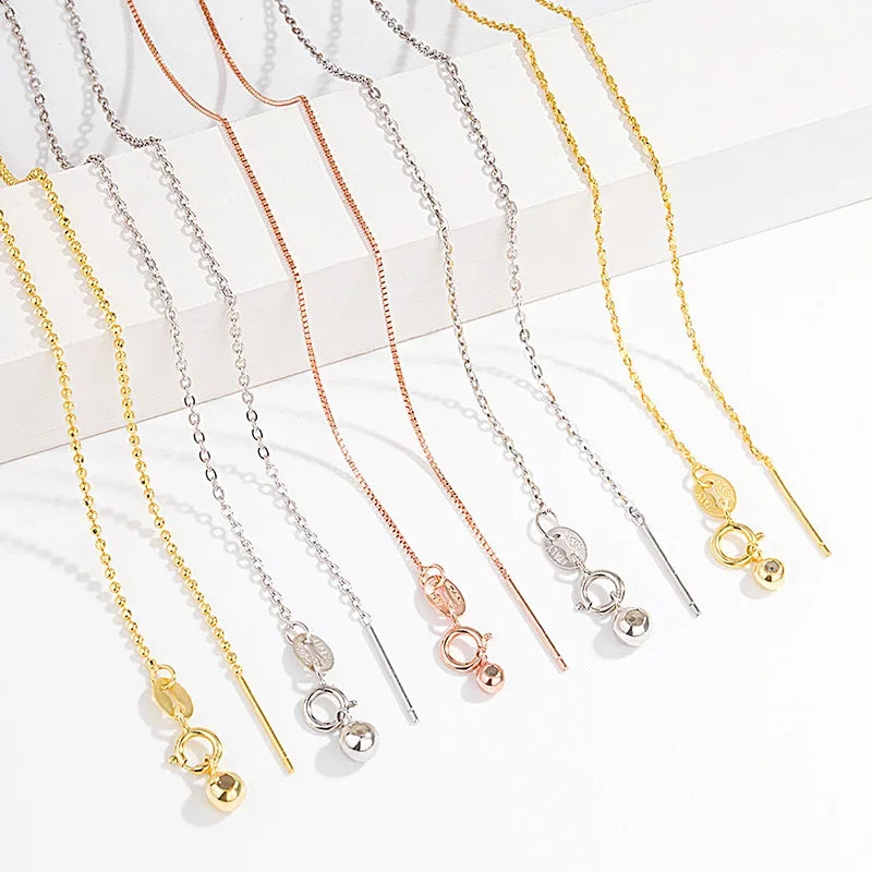 TrustDavis 925 Sterling Silver Cross Necklace – Box Chain Pendant, Universal Jewelry for Women, Wedding & DIY