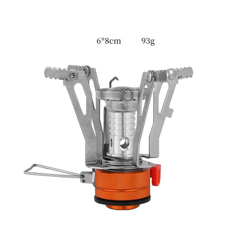 Ultralight Foldable Camping Gas Stove – Portable Alloy Outdoor Cooker for Hiking & Picnic
