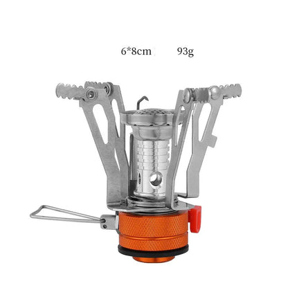 Ultralight Foldable Camping Gas Stove – Portable Alloy Outdoor Cooker for Hiking & Picnic