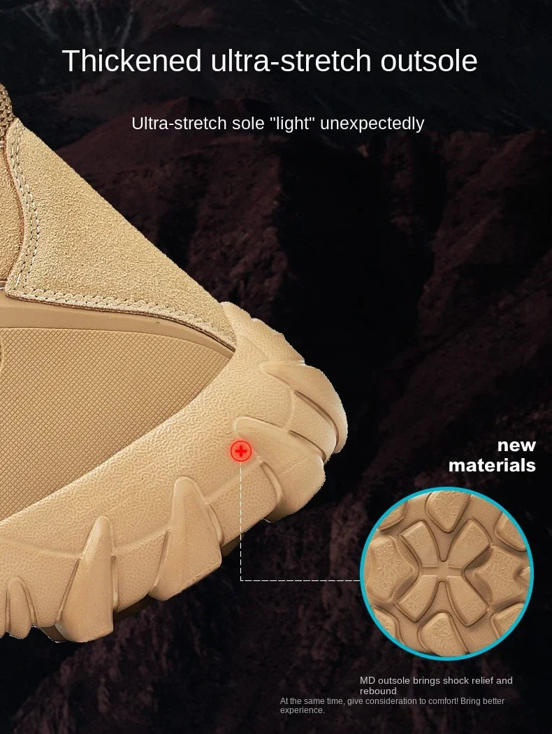 Men's Tactical Boots - Lightweight Autumn Special Forces Field Boots, Non-Slip Outdoor Shoes for Men (Zapatillas Hombre)