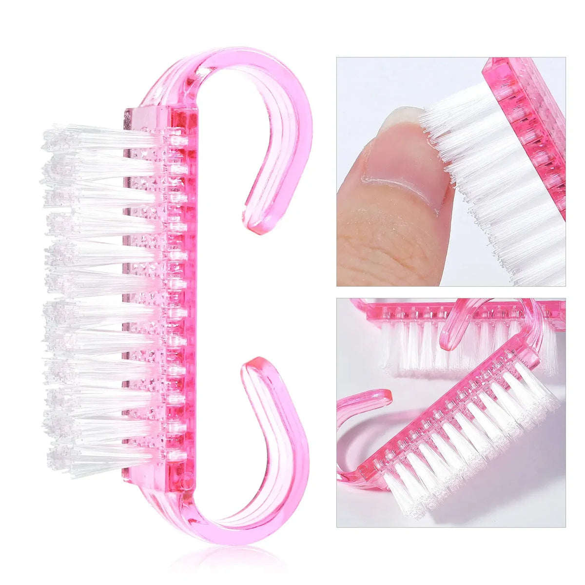 Nail Art Cleaning Brush - Soft Plastic Dust Removal Brush for Manicure Care