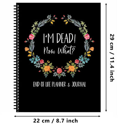 Creative End-of-Life Planner Notebook – Notepad for Recording Final Wishes & Arrangements