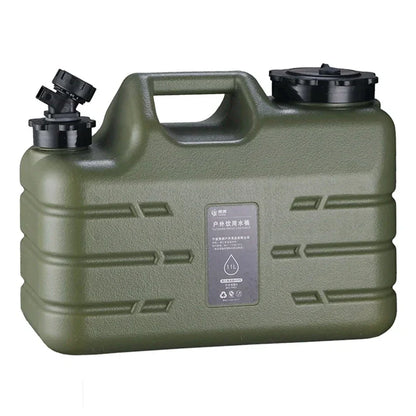 11L Portable Water Bucket – Large Capacity Drinking Canister with Detachable Leak-Proof Faucet for Outdoor Travel