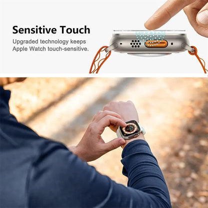 Ultra Alignment Tool & Tempered Glass Film for Apple Watch 49mm - Easy Install Screen Protector for iWatch Ultra 2