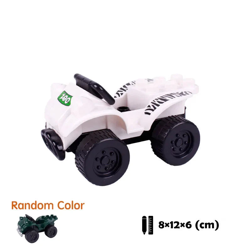 New Large Building Blocks Toys – Cartoon Princess Carriage, Car & Airplane Vehicle Models, Big Bricks Gift for Kids