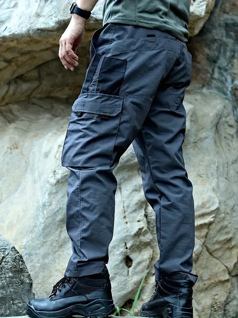 Men's Tactical Waterproof Cargo Pants – Durable Multi-Pocket Combat Trousers for Outdoor Work & Adventure