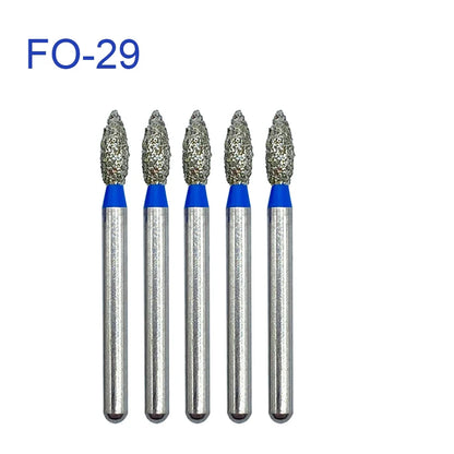 5pcs FG Dia 1.6mm Dental Drills – High-Speed Handpiece Diamond Burs for Teeth Whitening