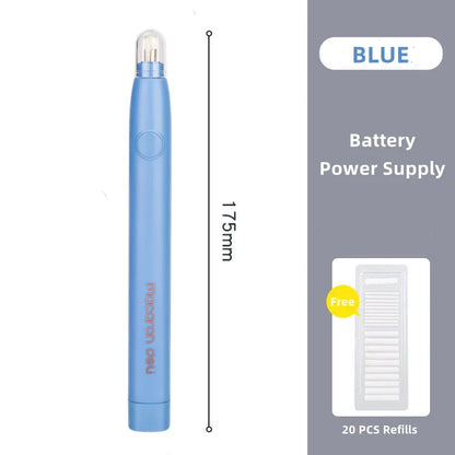 Electric Rubber Eraser Pen by Deli — Adjustable Auto Eraser for Writing, Sketching, and Drawing
